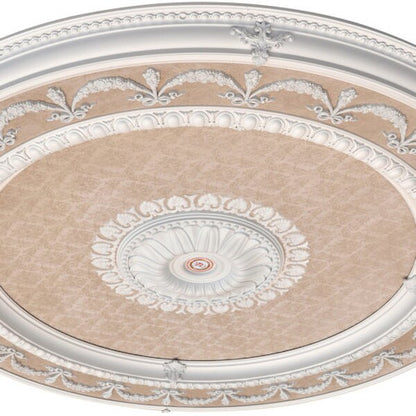 Ceiling medallion Adds Architectural Detail To Otherwise Plain Ceiling Space