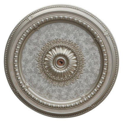 Champagne Round Ceiling Medallions lightweight easy install decorating enthusiast affordable