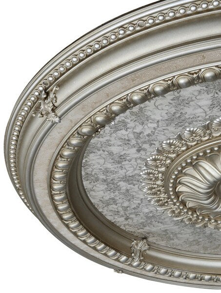 Champagne Round Ceiling Medallions lightweight easy install affordable