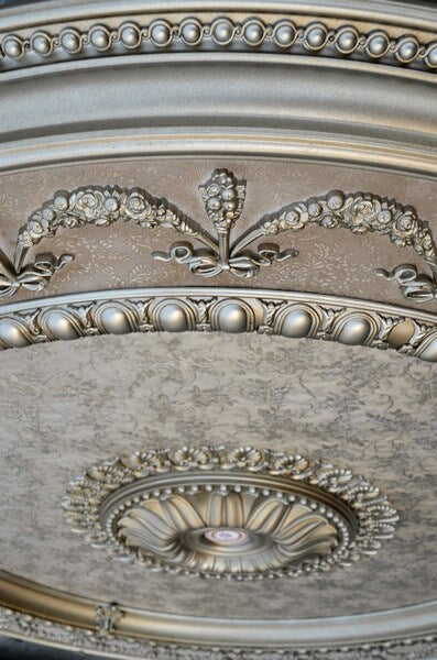 For lighting decorative Champagne Large Round Ceiling Medallion Fans