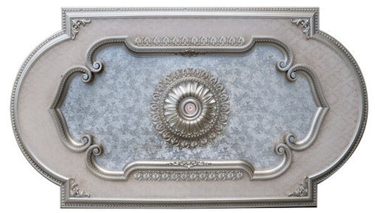 Luxurious Rectangle Ceiling Medallions large lightweight easy install decorating chandelier