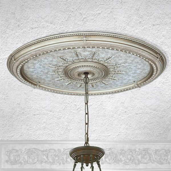 Ornate DYI Champagne Large Oval Chandelier Ceiling Architectural