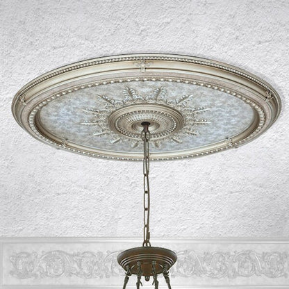Ornate DYI Champagne Large Oval Chandelier Ceiling Architectural