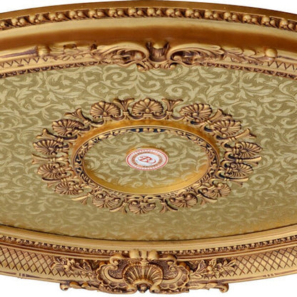 Value architectural ceiling medallions Golden Oval Sculptural Easy Install