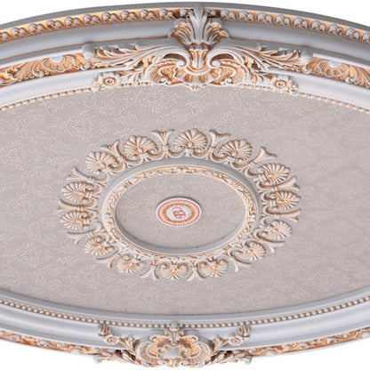 Oval Chandelier Ceiling Medallion French Inspired Lighting Accessory