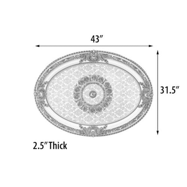 Oval Chandelier Ceiling Medallions Inspired Lighting Accessory affordable