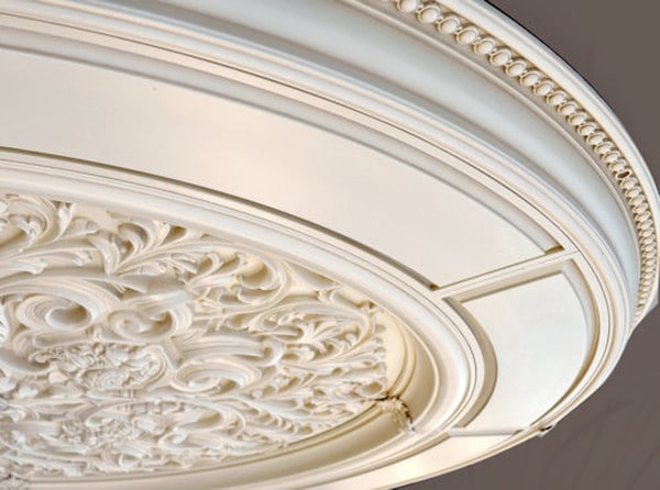 Sclptural Rings Alluring Carved Cream Round Ceiling Medallion Decorative
