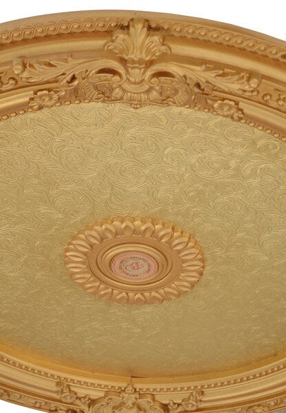 Finished Golden Round Chandelier Ceiling Medallion Elegant decorative
