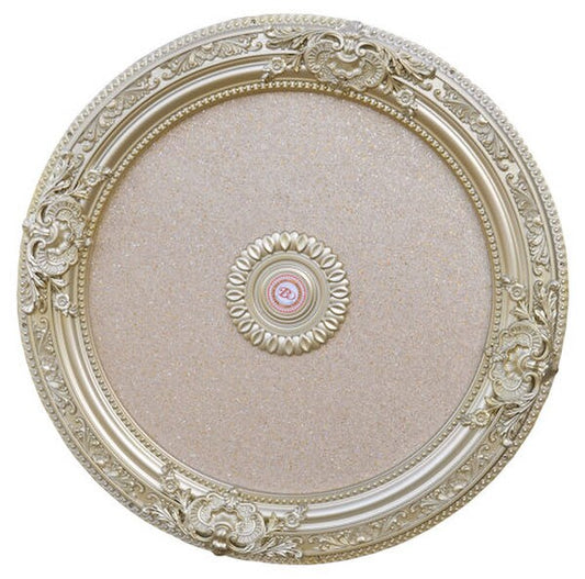 Rose Gold Round Chandelier Ceiling Medallions Fully Assembled
