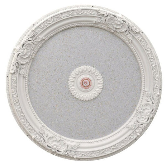 White Silver Round Ceiling Medallion for Chandelier Installation Awesome