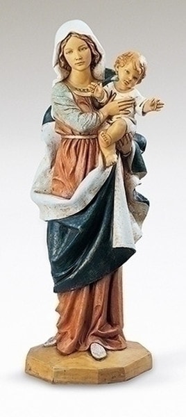 Madonna and Infant Child Statue 40" High