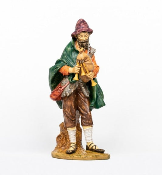 Josiah Shepherd Nativity Bagpiper Large Sculpture Fontanini Statue