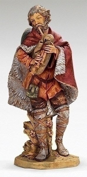 Player Nativity Figure Bagpiper Fontanini Life Size Figure Sculptures