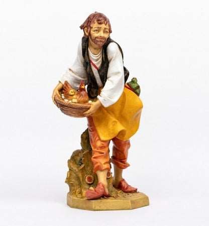 Fontanini Shepherd Nativity Figure Lucas Marble based resin statues