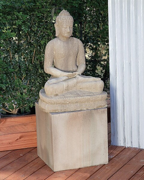 Buddha Meditative Sitting Sculpture Asian Garden