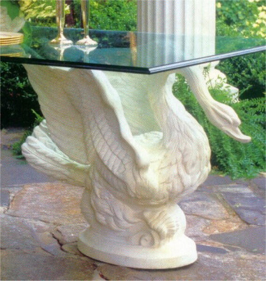 Resin table base Swan With Closed Back - Perfect for indoor use