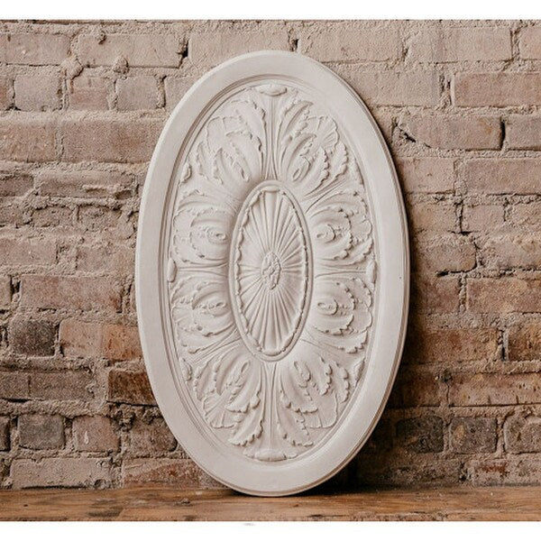 Large Italian Oval Wall Medallion an exquisite architectural element Plaque