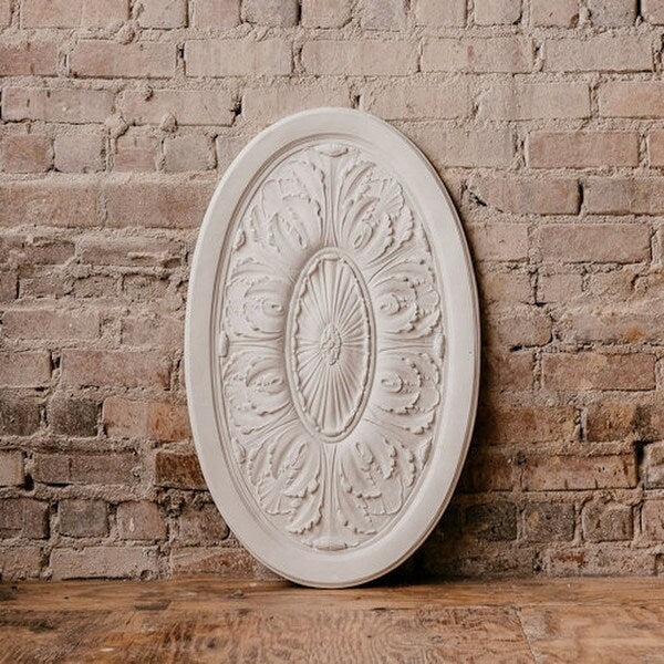 Plaque Italian Oval Wall Medallion an exquisite architectural element