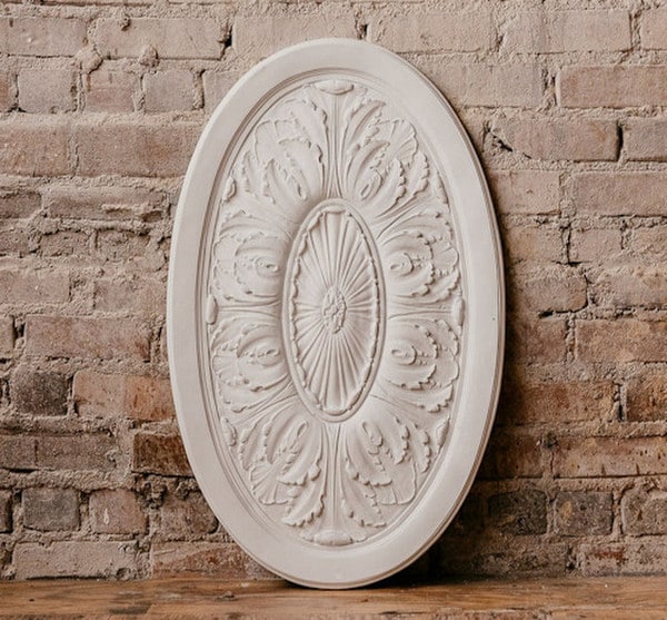 Italian Oval Wall Medallion an exquisite architectural element Hanging