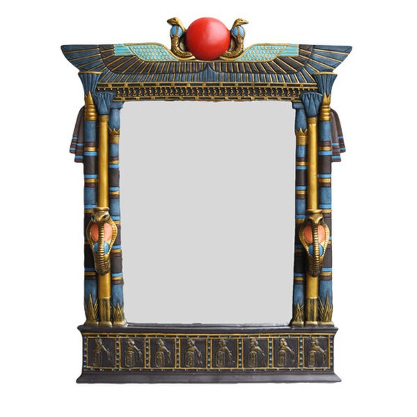 Egyptian Cobra Wall Mirror Vivid Colors of Egypt Decorative Hanging