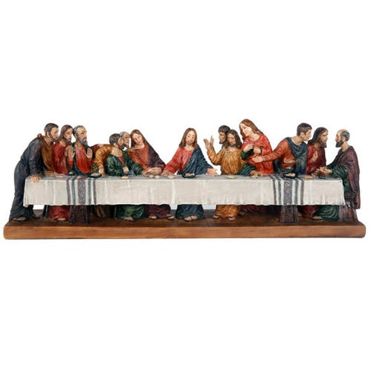 The Last Supper figurine sculpture by Leonardo Da Vinci statue