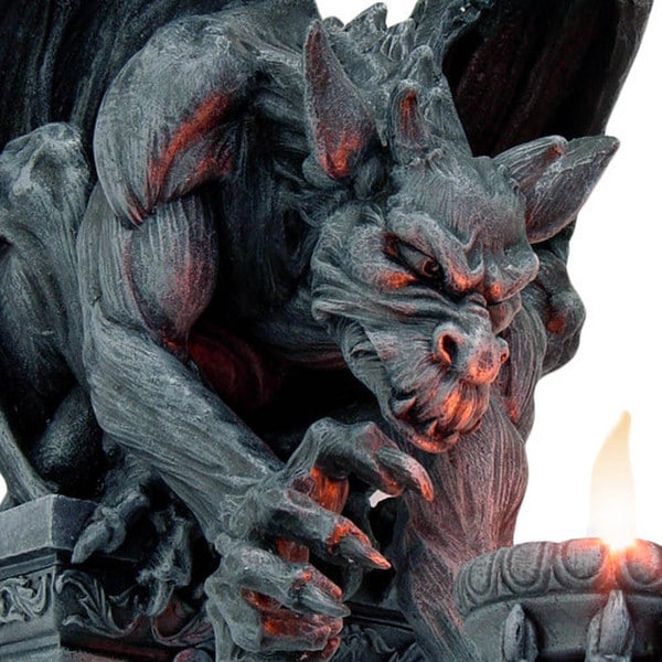 Gargoyle Wall Bracket Candle Holder Statue Decorative Gothic Light