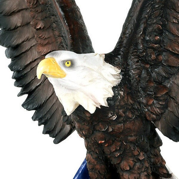 Statue Close Up American Bald Eagel Head Detailed Sculpted Art
