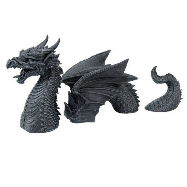 Garden Dragon Three Piece Sculpture Serpent Lawn Decoration