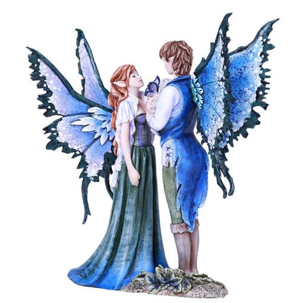 Fairy Family Sculpture with Baby Statue Statuary Figurine of Faires