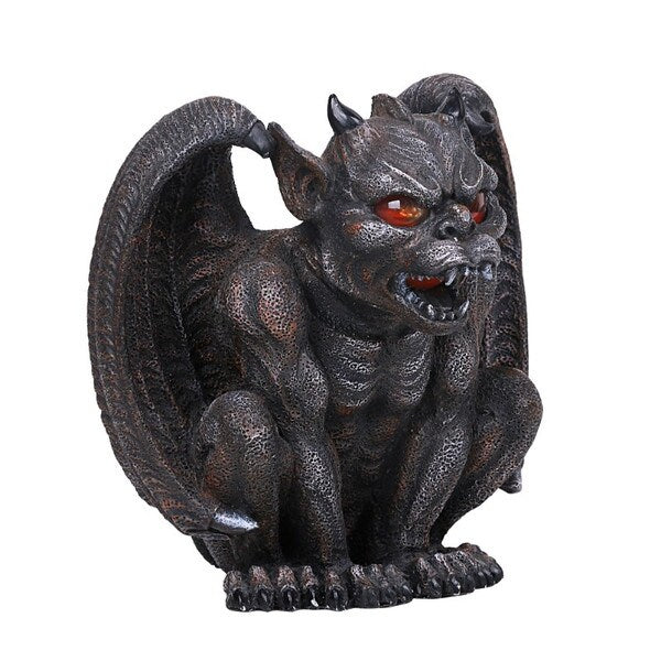 Winged Gargoyle Candle Holder Figurine Snaggle Teeth Votive