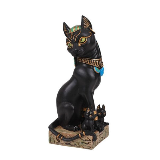 Goddess Cat Royal Egyptian Bastet Figurine Statue Unique Pose