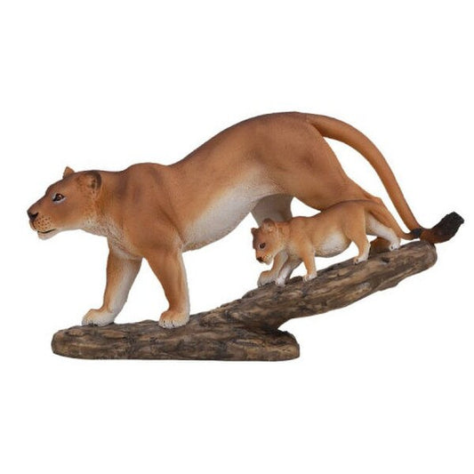 Lioness with Cub on Tree Branch Figurine Boy Scouts Girl Awards Gifts