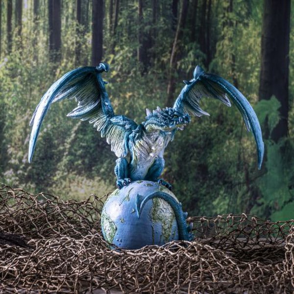 mythical guardianship and our beloved planet dragons on Earth statue