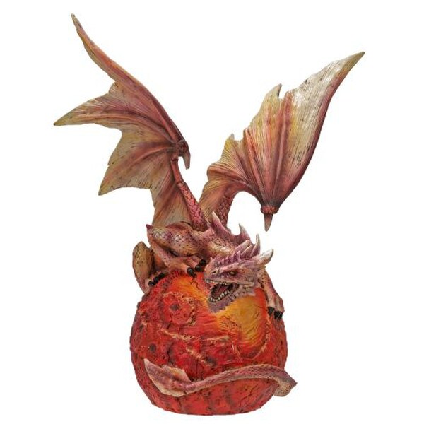 Statue Celestial Sentinel Mars Guardian Dragon fiery planet sculpture