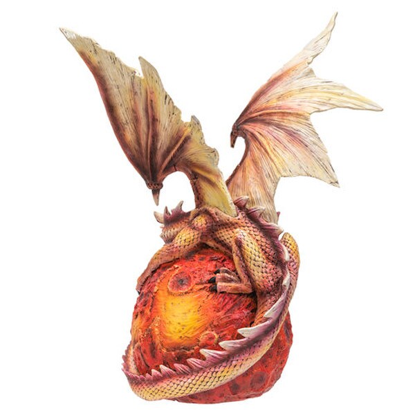 Figurine Celestial Sentinel Mars Guardian Dragon fiery planet sculpture