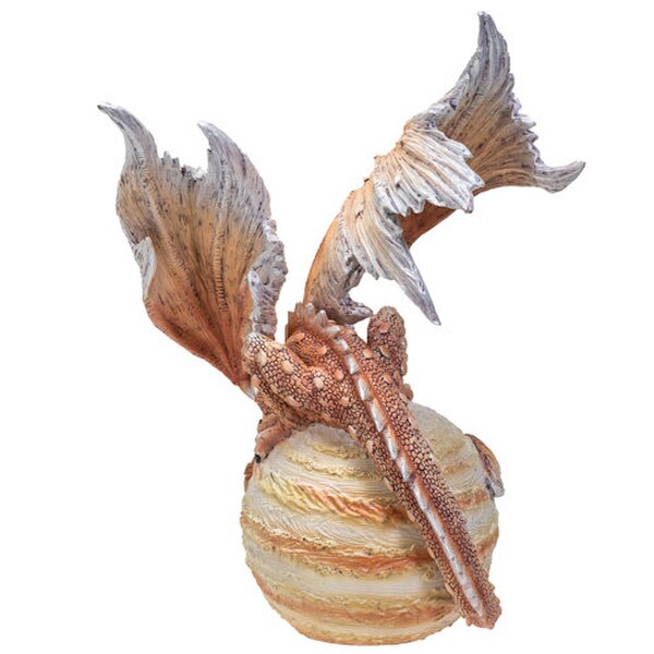 Celestial Jupiter Guardian Dragon Statue back view of sculpture figurine