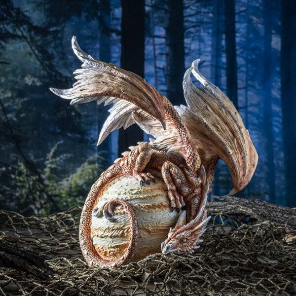 Celestial Jupiter Guardian Dragon Statue protector of planet sentinel