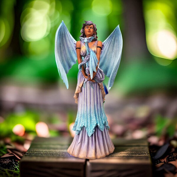 Dragon Keeper Guardian Sculpture Fairy has dragon wings figurines