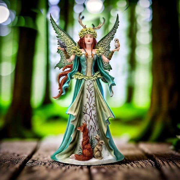 Statue Caretaker Fairy Guardian Sculpture by designer Amy Brown