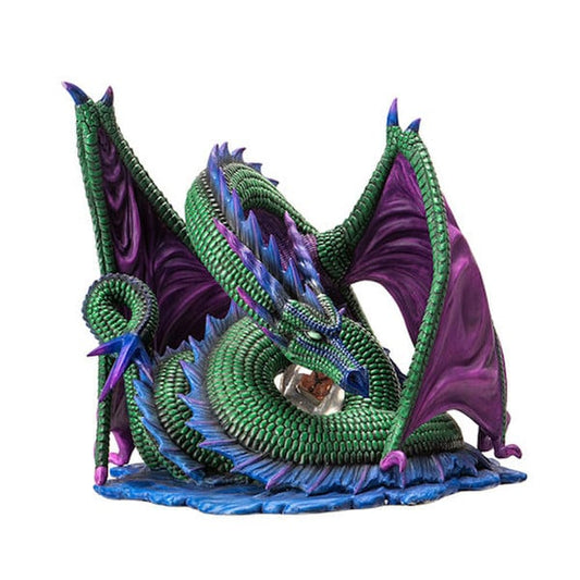 Nephtali's Aquatic Water Dragon Guardian Statue sinuous body sculpture