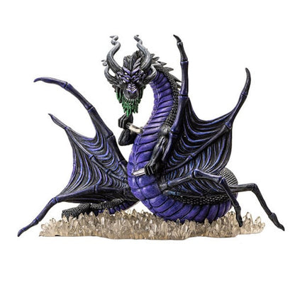 Shadows Dragon Spider Statue a fearsome creature on crystal bed