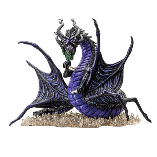 Shadows Dragon Spider Statue a fearsome creature on crystal bed