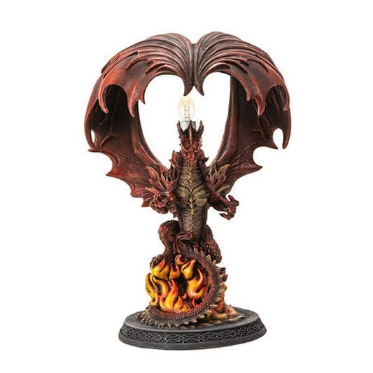 Fire-Breathing Dragon Sculpture Lamp a mesmerizing fusion statue