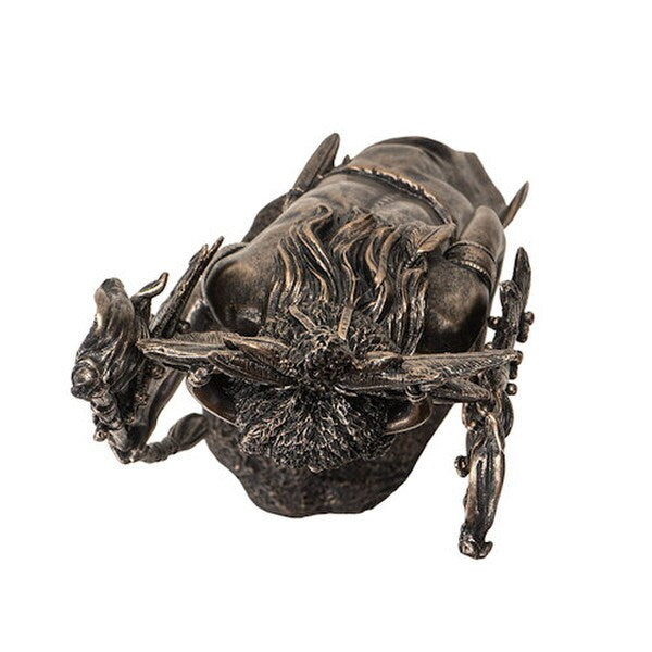 Top View of statue Buffalo Spirit Warrior Headdress Dancer Dancing