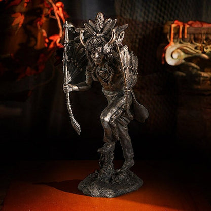 Buffalo Spirit Warrior Headdress Dancer Dancing Figurine Witch Doctor