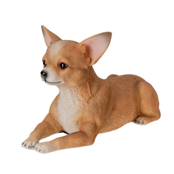 Chihuahua Dog Realistic Sculpture is a lifelike representation fawn breed