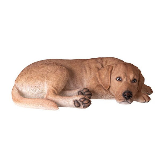 Labrador Dog Sleeping Repose Lifelike Sculpture Statue tender appearance