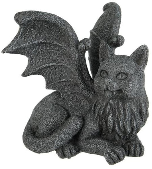 Cat Gargoyle Pc Topper Sculpture Computor Kitten Sitting statues artwork