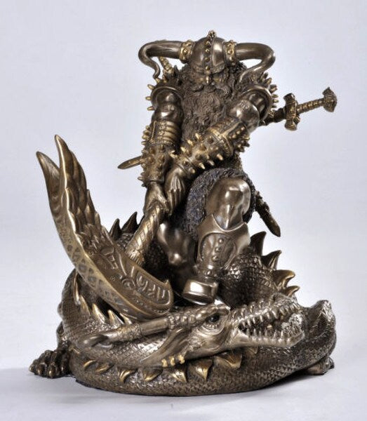 Thor Sculpture Scandinavian Warrior Viking