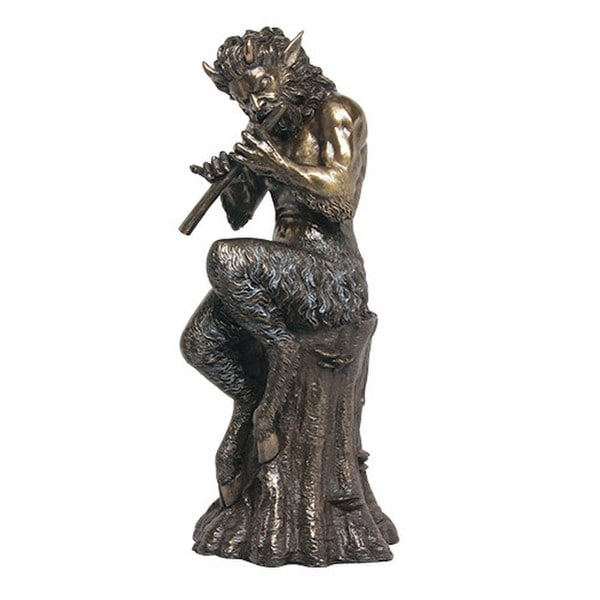 Statue of Satyr Greek Pan God of the Forest Sculpture Figurine